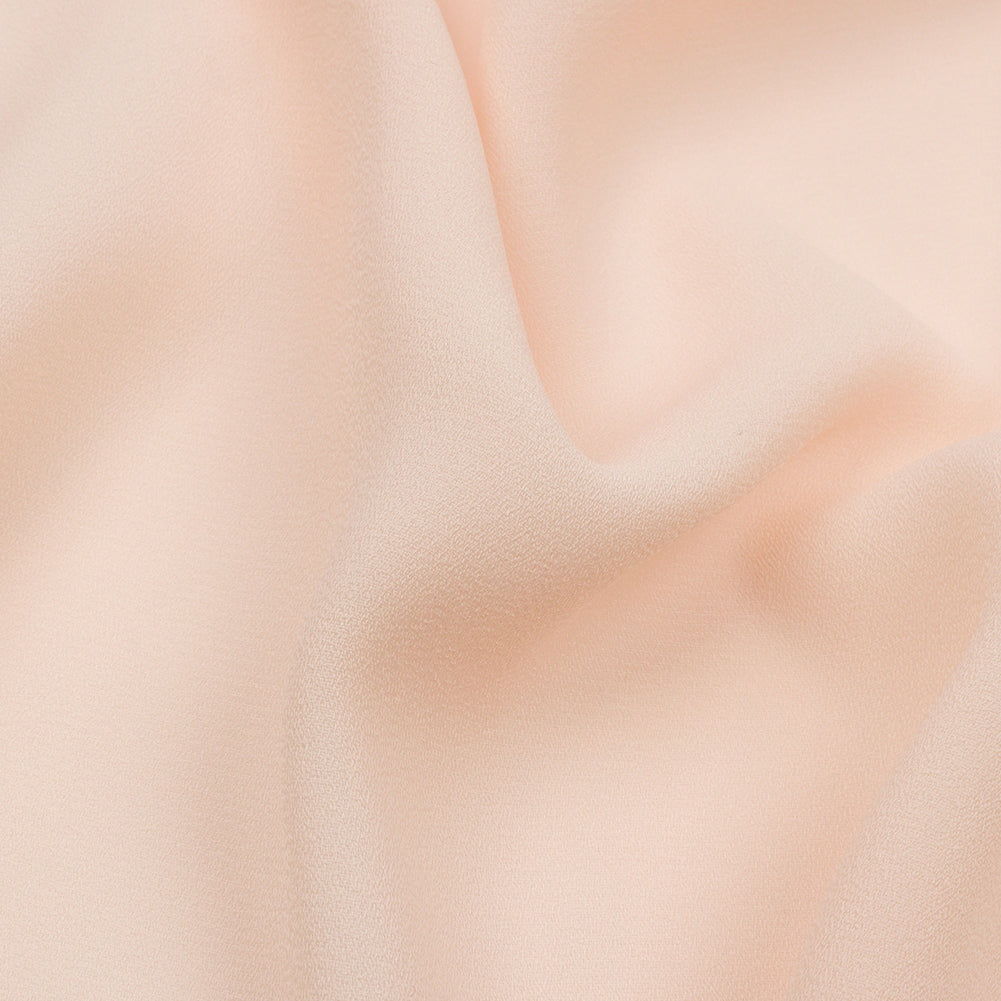 Peach Polyester Crepe Detail