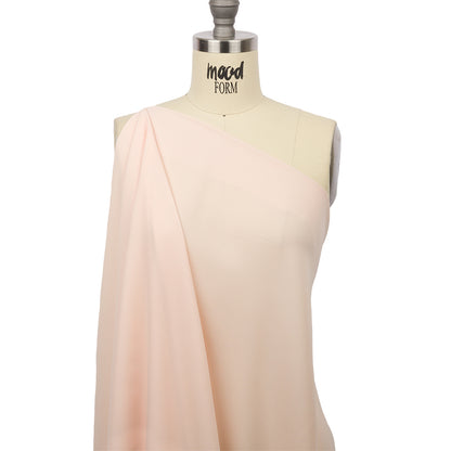 Peach Polyester Crepe Drape