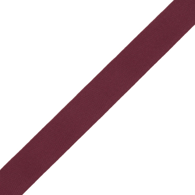 Tilly Eggplant Herringbone Cotton Twill Tape - 15mm