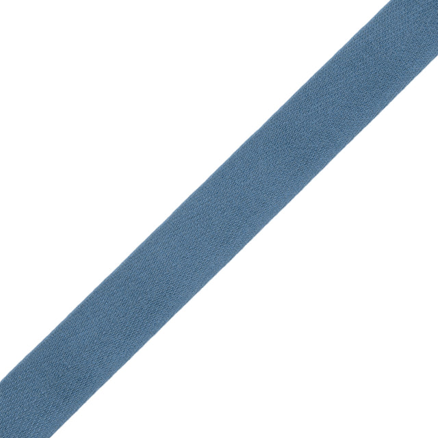 Tilly Mineral Gray Herringbone Cotton Twill Tape - 15mm