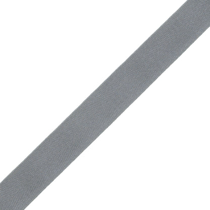 Tilly Nickel Herringbone Cotton Twill Tape - 15mm