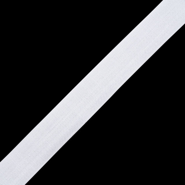 Tilly White Herringbone Cotton Twill Tape - 20mm
