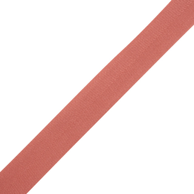 Tilly Copper Rose Herringbone Cotton Twill Tape - 20mm