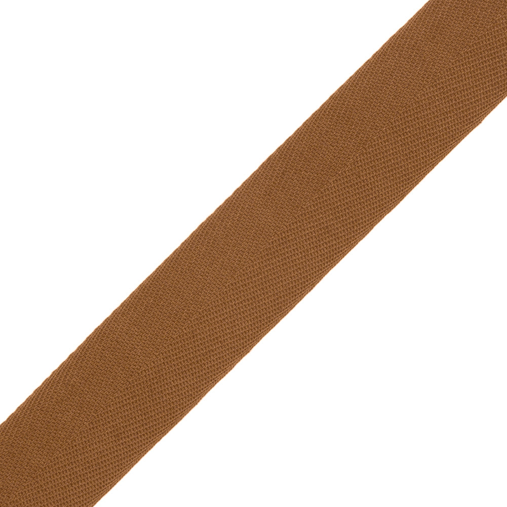 Tilly Coffee Herringbone Cotton Twill Tape - 20mm