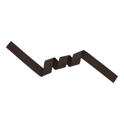 Tilly Black Coffee Herringbone Cotton Twill Tape - 20mm Detail