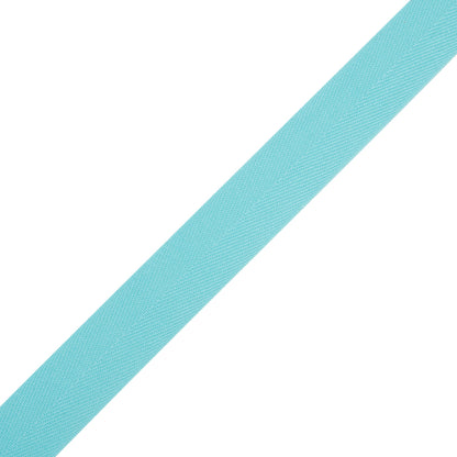 Tilly Electric Ice Blue Herringbone Cotton Twill Tape - 20mm