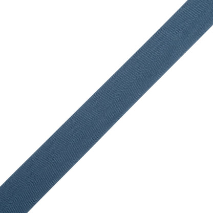 Tilly Mineral Gray Herringbone Cotton Twill Tape - 20mm