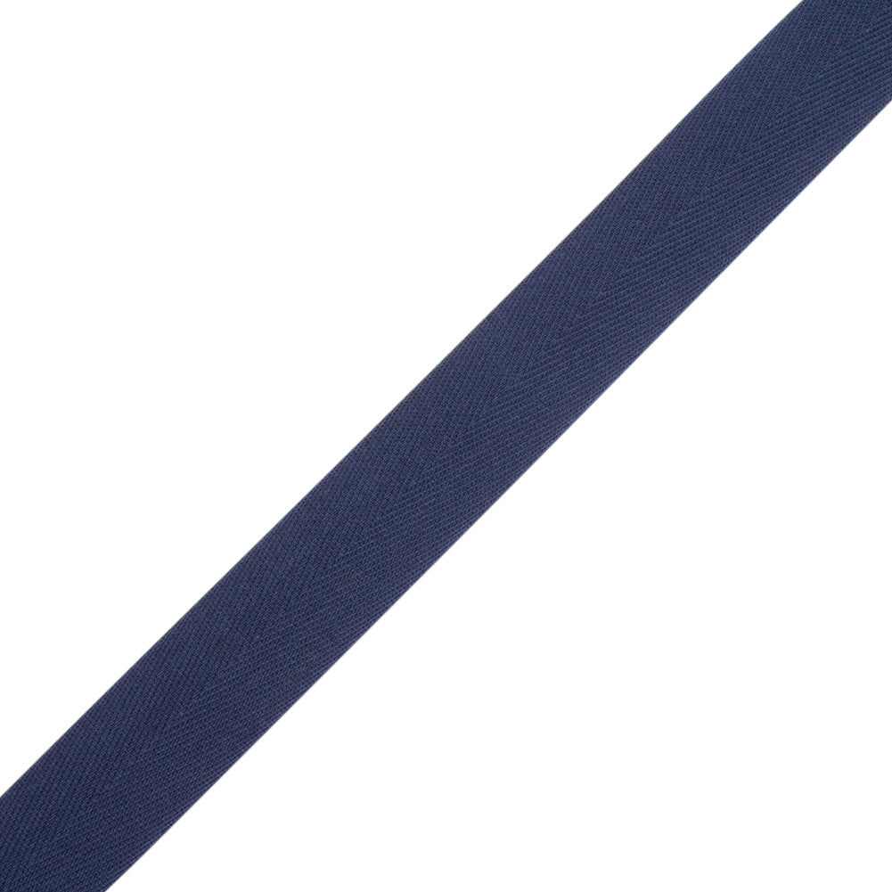Tilly Purple Navy Herringbone Cotton Twill Tape - 20mm