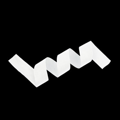 Tilly White Herringbone Cotton Twill Tape - 25mm Detail