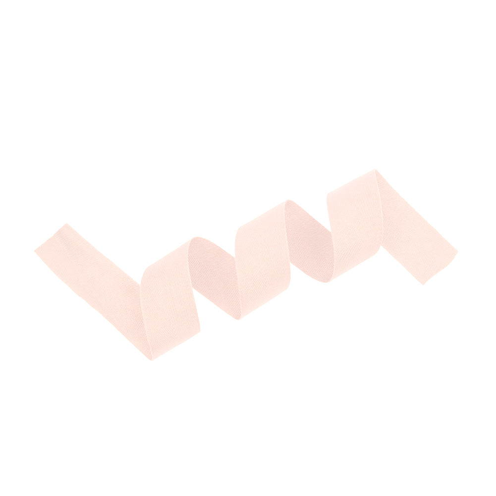 Tilly Light Blush Herringbone Cotton Twill Tape - 25mm Detail