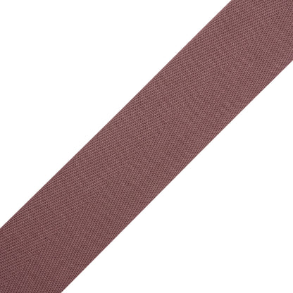 Tilly Deep Taupe Herringbone Cotton Twill Tape - 25mm