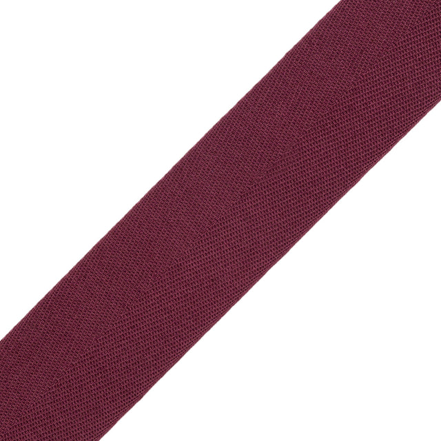 Tilly Eggplant Herringbone Cotton Twill Tape - 25mm