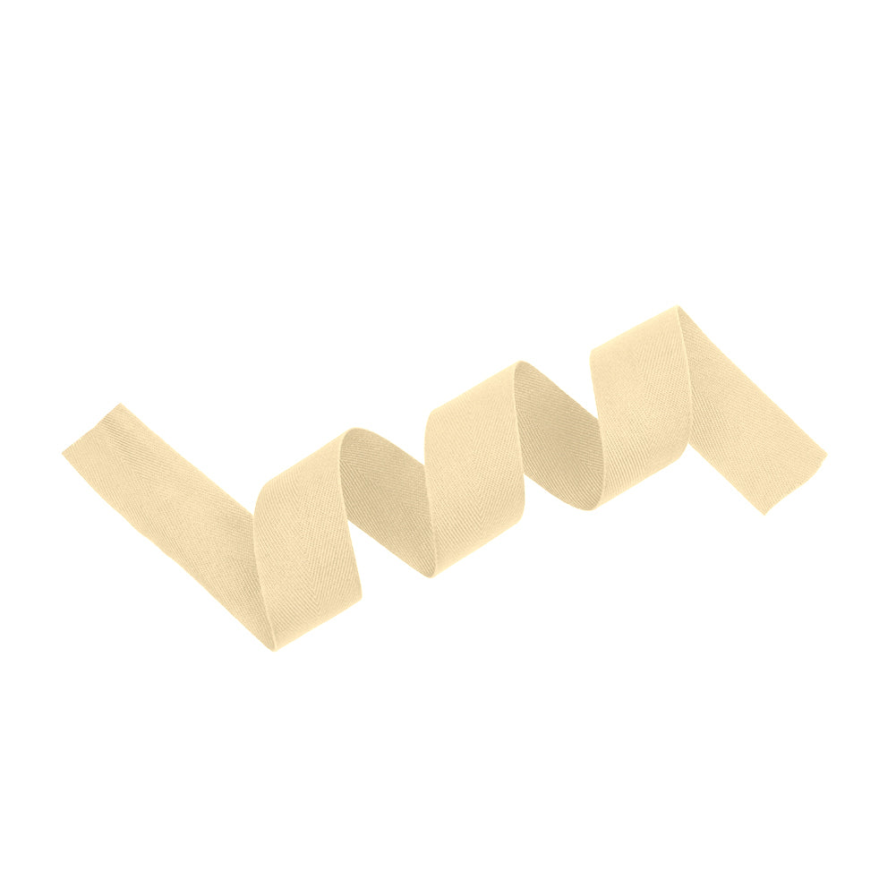 Tilly Khaki Herringbone Cotton Twill Tape - 25mm Detail