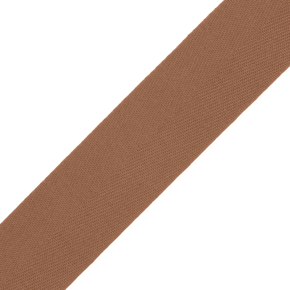 Tilly Coffee Herringbone Cotton Twill Tape - 25mm