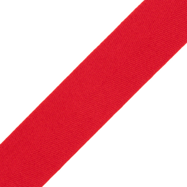 Tilly Haute Red Herringbone Cotton Twill Tape - 25mm