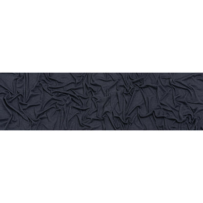Cotton and Modal 1x1 Rib Knit - Heathered Navy Blue Full