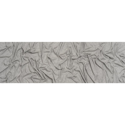 Cotton and Modal 1x1 Rib Knit - Heathered Light Gray Full