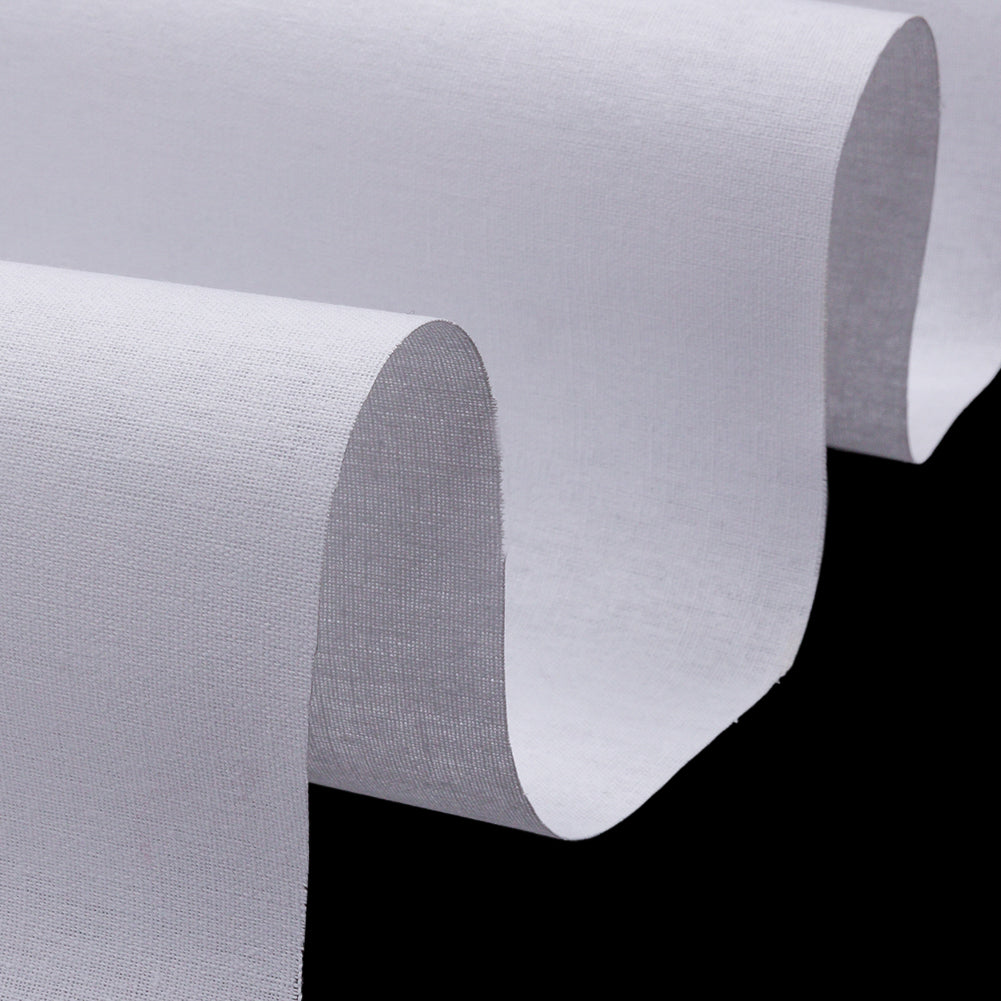 White Lightweight Cotton Buckram Drape