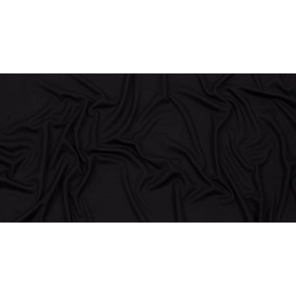 Black Rayon and Polyester Waffle Knit Full