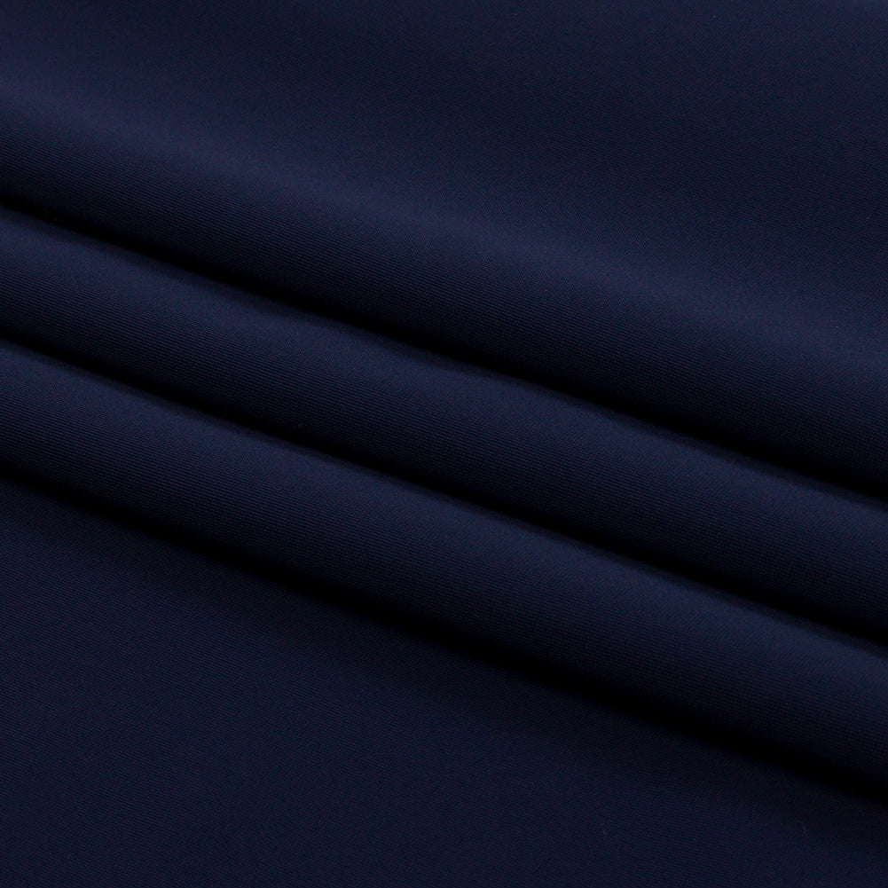 Navy Stretch Nylon Interlock Knit Folded