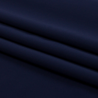 Navy Stretch Nylon Interlock Knit Folded