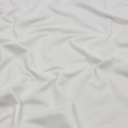White Lightweight Polyester Sweatshirt Fleece