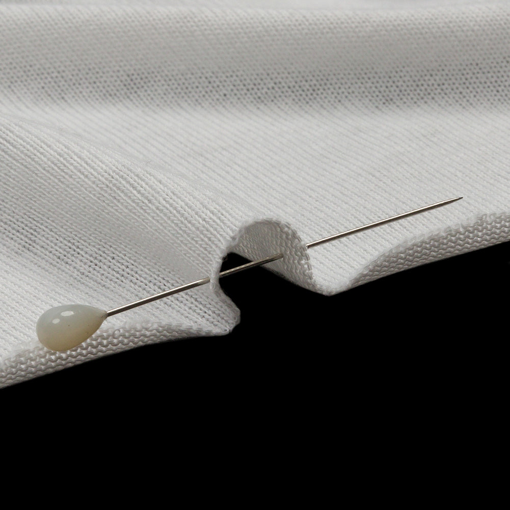 Off White Polyester Sweater Knit Detail
