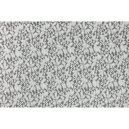 Stretch Lace - White Floral - Katerina Collection Full