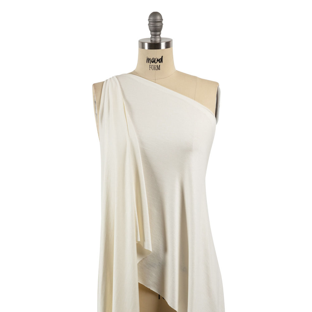 Ralph Lauren Ivory Rayon Jersey Drape