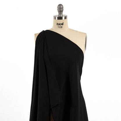 Ralph Lauren Black Rayon Jersey Drape