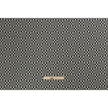 Trina Turk Black and White Geometric Stretch Cotton Double Cloth Full