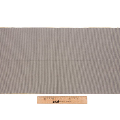 Silver Gray 2x2 Rib Knit Foldover Trim - 8" x 30" Full