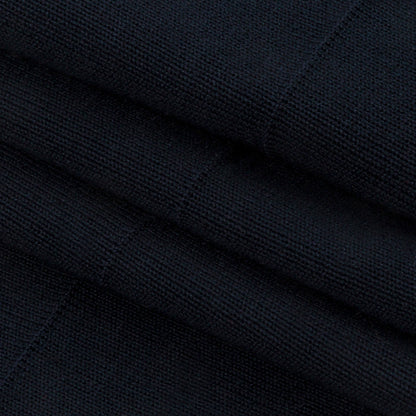 Navy 1x1 Foldover Rib Knit Trim - 37" x 3.75" Detail