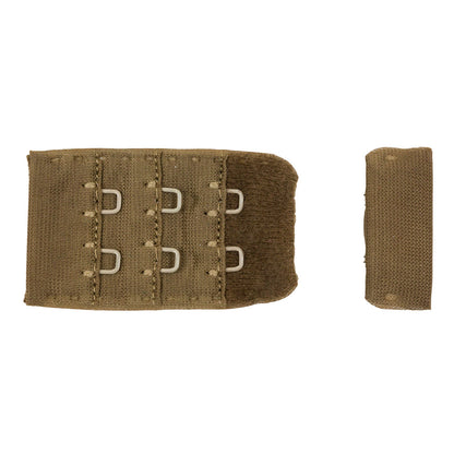 Brown Bra Hook and Eye Back Closure - 2 x 3 Detail