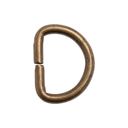 Bronze Metal D-Ring - 1.125" x 1.375"