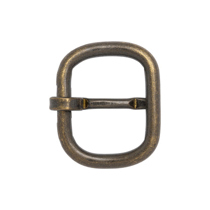 Antique Bronze Rounded Rectangle Metal Buckle - 1.5" x 1.25"