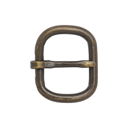 Antique Bronze Rounded Rectangle Metal Buckle - 1.5" x 1.25"