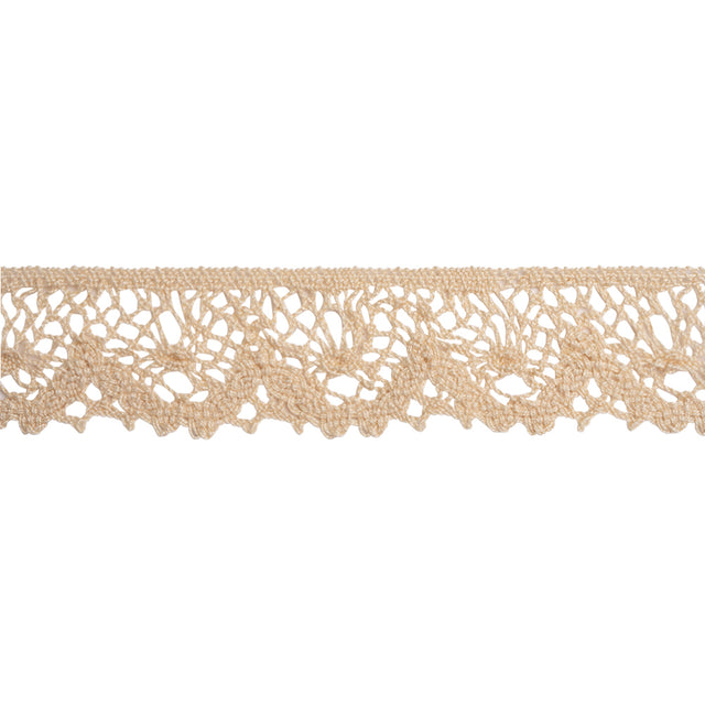 Natural Hanging Baskets Cotton Cluny Lace Trim - 1.625"
