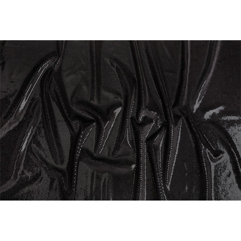 Textured Faux Leather - Metallic Black - Ileana Collection
