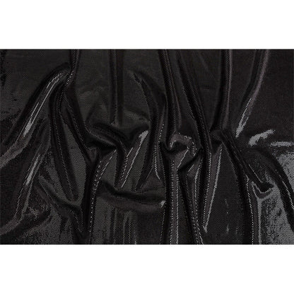 Textured Faux Leather - Metallic Black - Ileana Collection