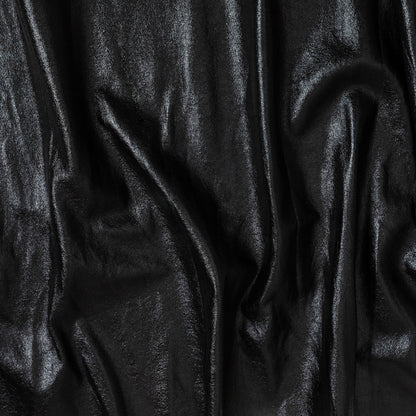 Textured Faux Leather - Metallic Black - Ileana Collection
