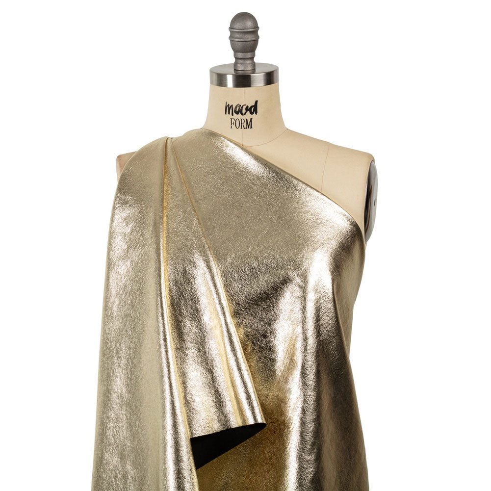 Textured Faux Leather - Metallic Gold - Ileana Collection