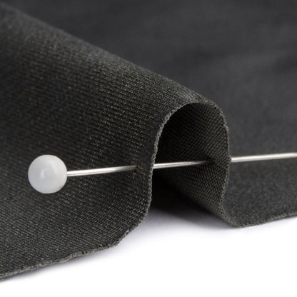 Faux Leather Foil Stretch Polyester Knit - Olive Cloud Textured - Vanessa Collection