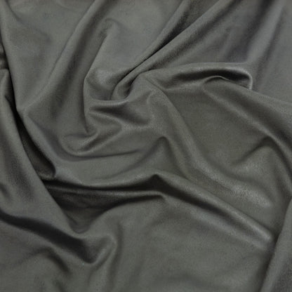 Faux Leather Foil Stretch Polyester Knit - Olive Cloud Textured - Vanessa Collection