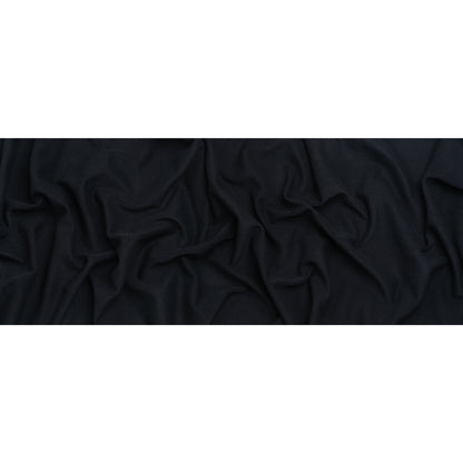 Stretch Cotton and Nylon Twill French Terry Knit - Black and Midnight Full