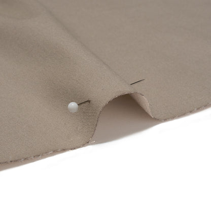 Carbon Brushed Stretch Khaki Twill - Warm Gray - Averill Collection Detail