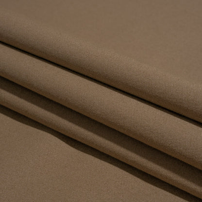 Carbon Brushed Stretch Khaki Twill - Dark Beige - Averill Collection