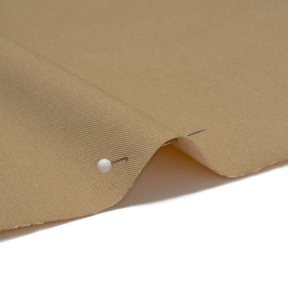 Carbon Brushed Stretch Khaki Twill - Beige - Averill Collection
