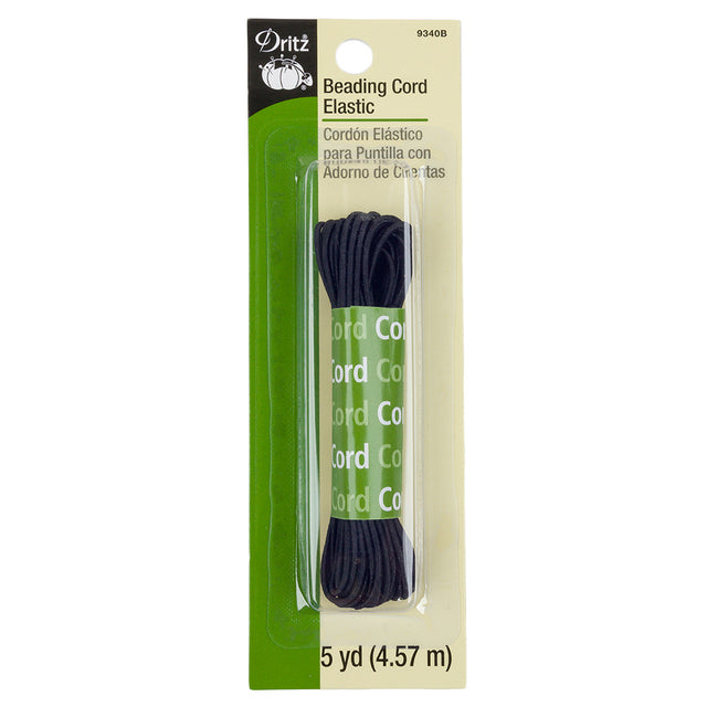 Dritz Black Beading Cord Elastic - 5 yd