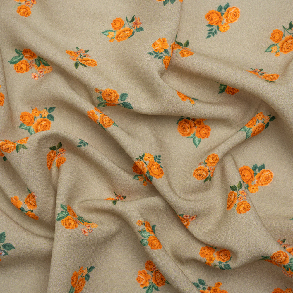 Mood Exclusive Orange Rosy and Sweet Viscose Shirting